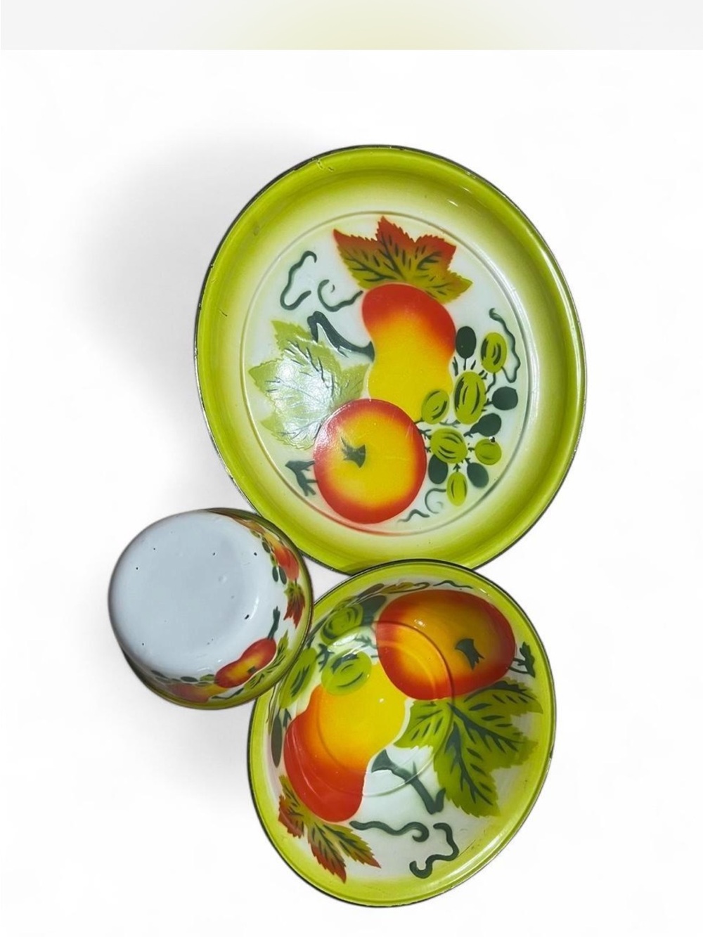 Vintage Fruit Tin Trayβ Set -